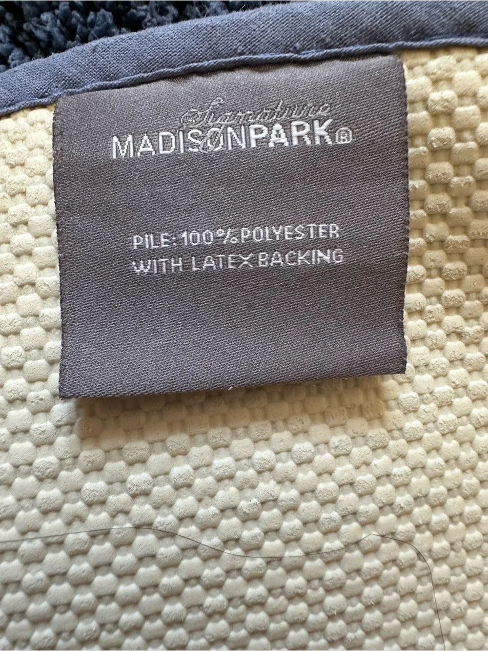 Madison Park Signature Plush Bathroom 2 Piece Rug Set - Slate Blue